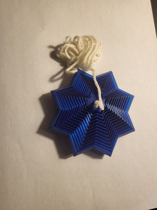 4 Inch Fractal 8 Point Fidget Star With String Attachment--Made to Order