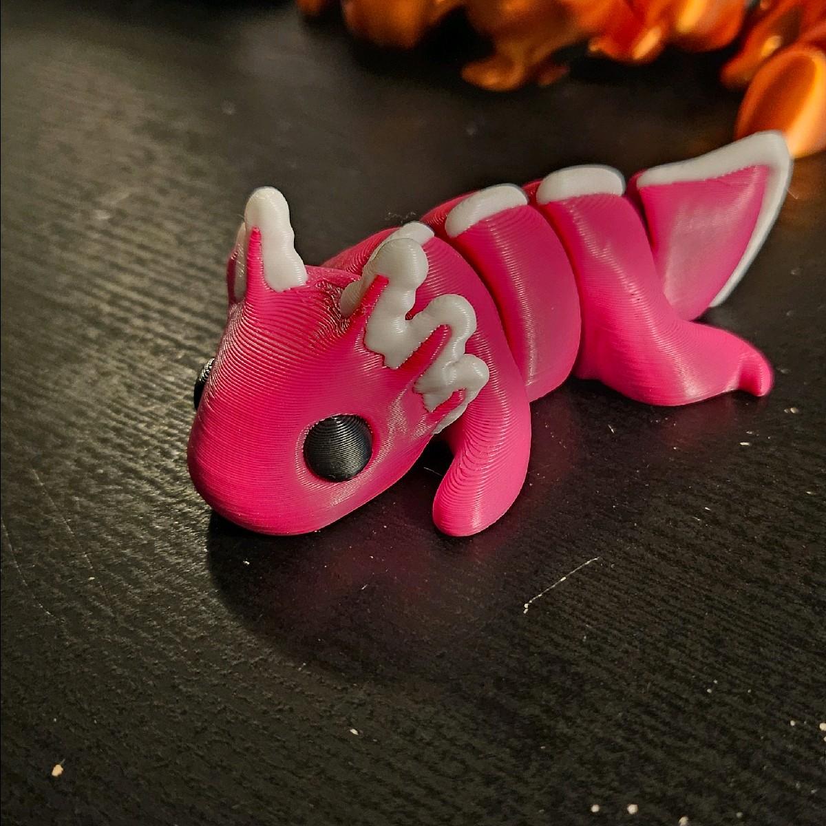 3D Printed Mini Animal Friends - Collectible Mini Figurines, Approximately 2 Inches Long, Plastic Material, Available in Various Colors