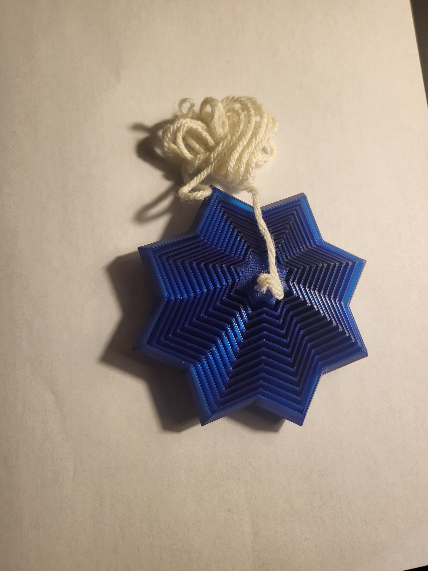 4 Inch Fractal 8 Point Fidget Star With String Attachment--Made to Order