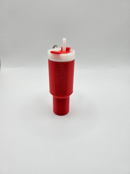Tumbler lipbalm holder keychain