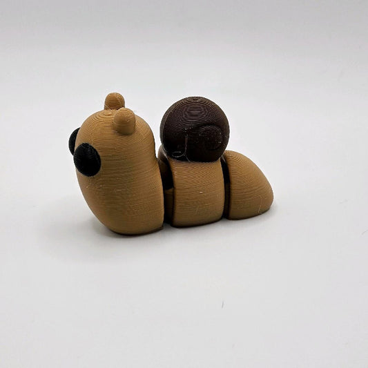 3D Printed Mini Animal Friends - Collectible Mini Figurines, Approximately 2 Inches Long, Plastic Material, Available in Various Colors