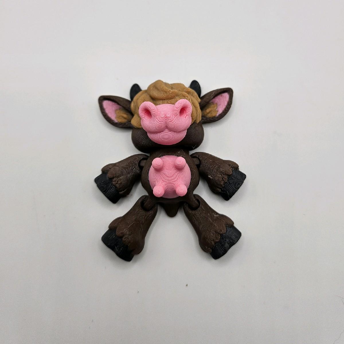 3D Printed Mini Animal Friends - Collectible Mini Figurines, Approximately 2 Inches Long, Plastic Material, Available in Various Colors