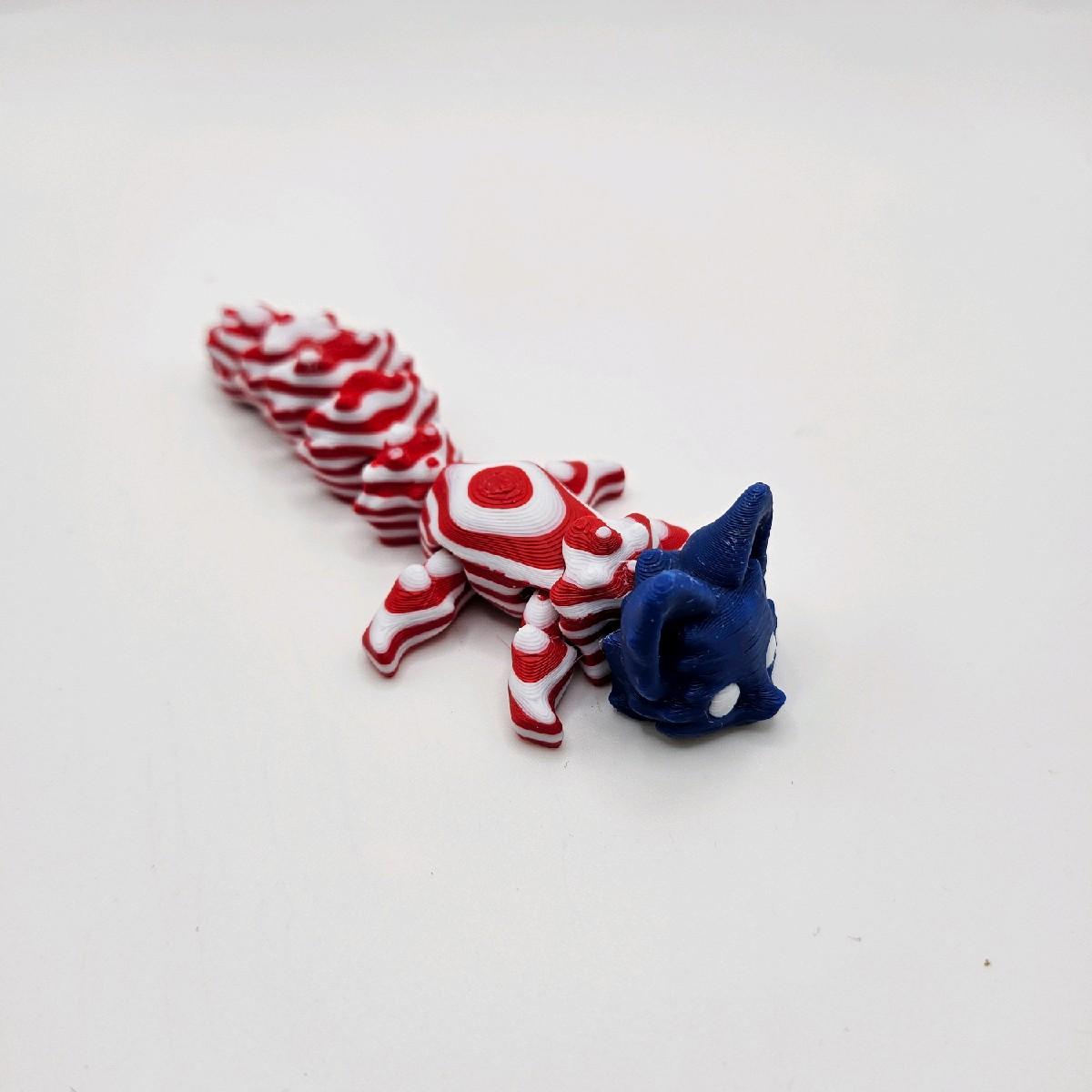 3D Printed Mini Animal Friends - Collectible Mini Figurines, Approximately 2 Inches Long, Plastic Material, Available in Various Colors