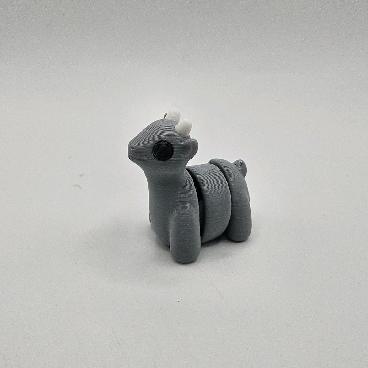3D Printed Mini Animal Friends - Collectible Mini Figurines, Approximately 2 Inches Long, Plastic Material, Available in Various Colors
