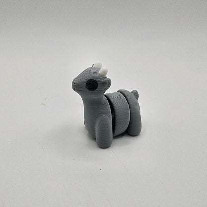 3D Printed Mini Animal Friends - Collectible Mini Figurines, Approximately 2 Inches Long, Plastic Material, Available in Various Colors