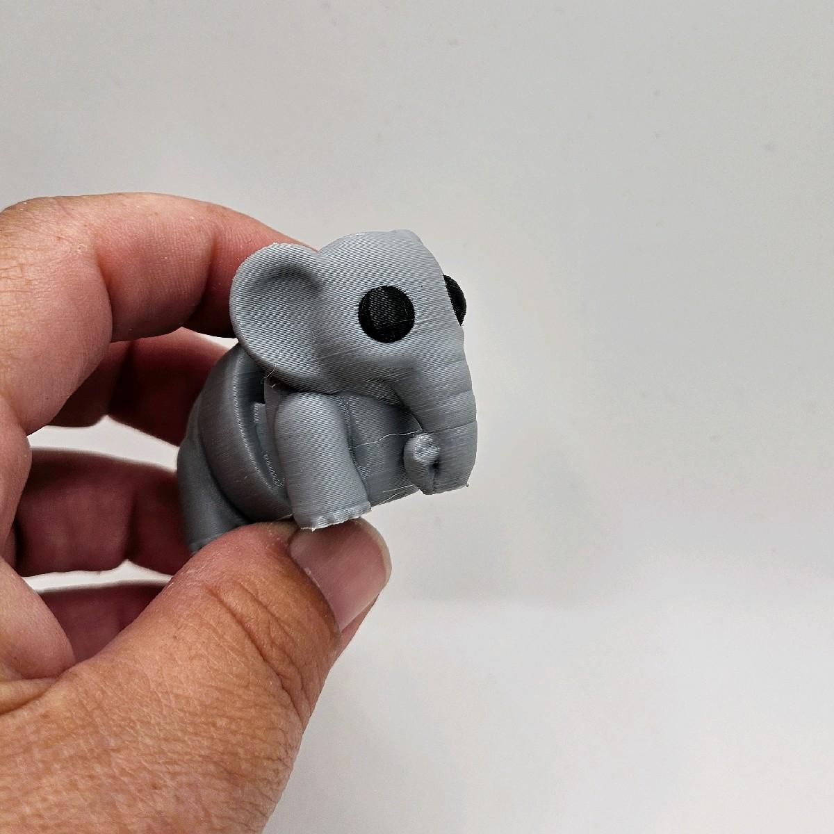 3D Printed Mini Animal Friends - Collectible Mini Figurines, Approximately 2 Inches Long, Plastic Material, Available in Various Colors
