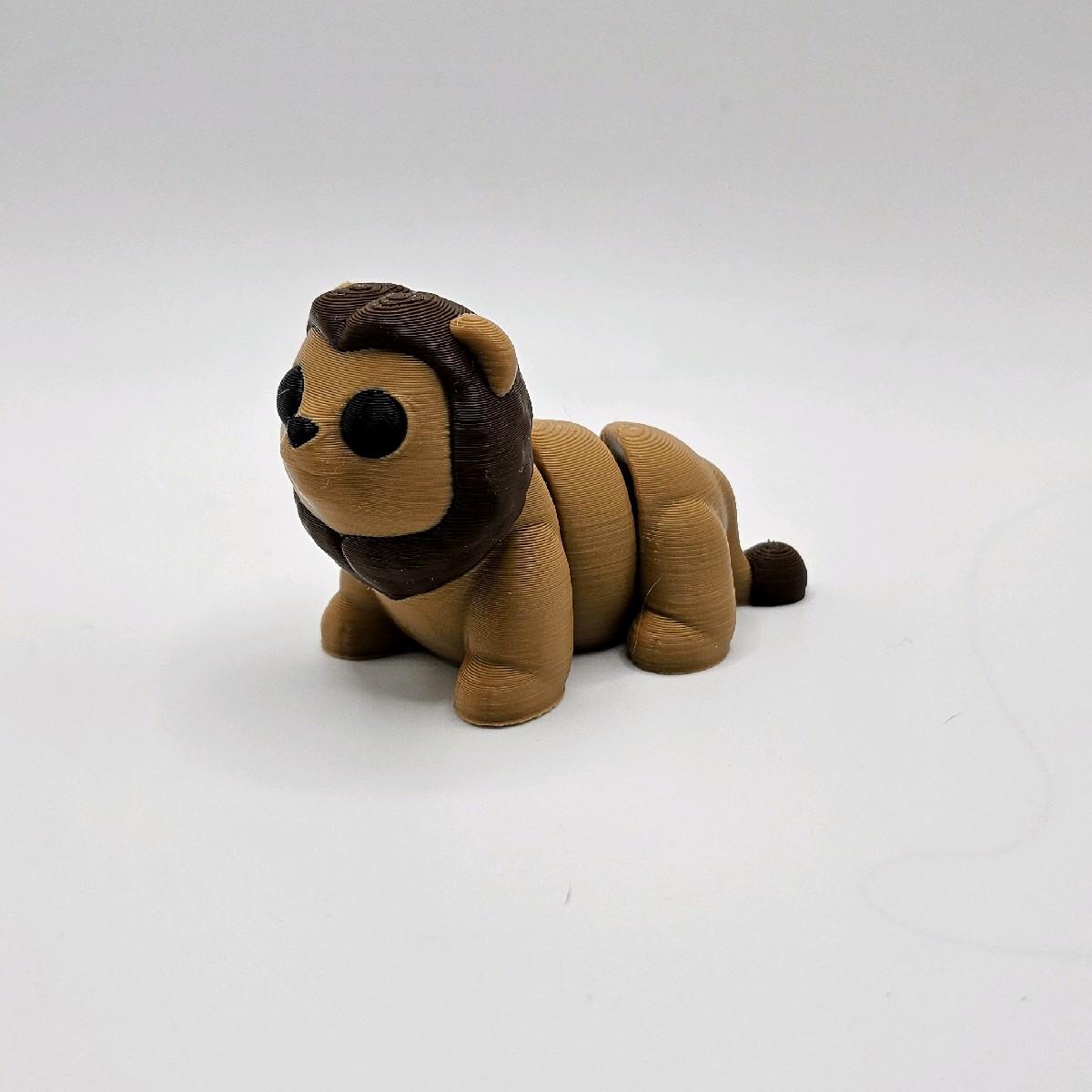 3D Printed Mini Animal Friends - Collectible Mini Figurines, Approximately 2 Inches Long, Plastic Material, Available in Various Colors