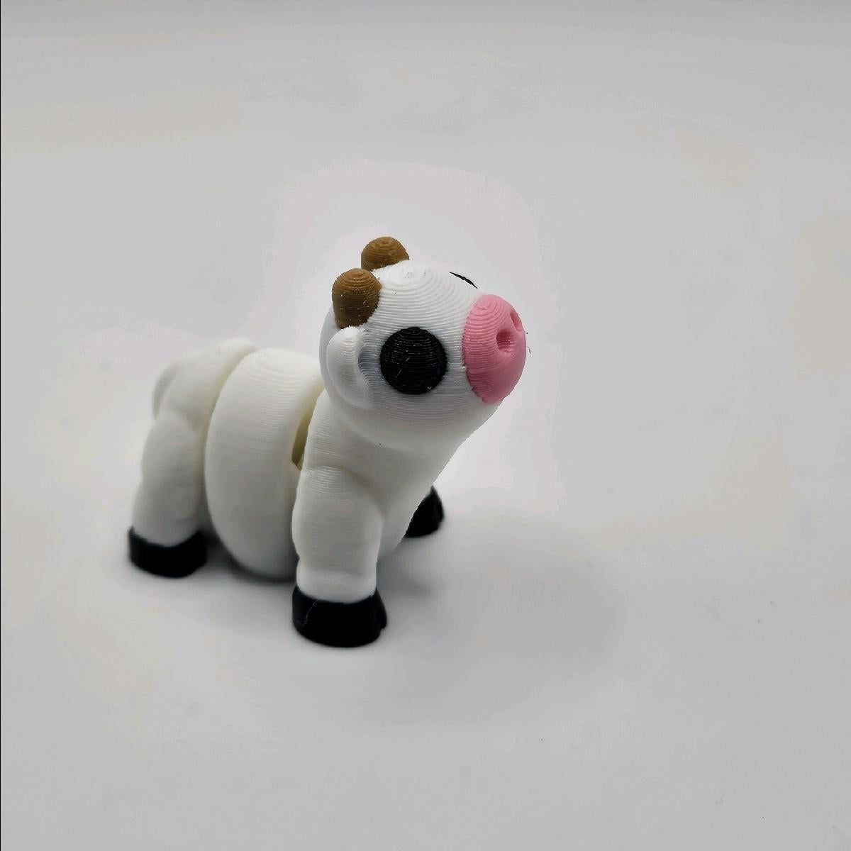 3D Printed Mini Animal Friends - Collectible Mini Figurines, Approximately 2 Inches Long, Plastic Material, Available in Various Colors