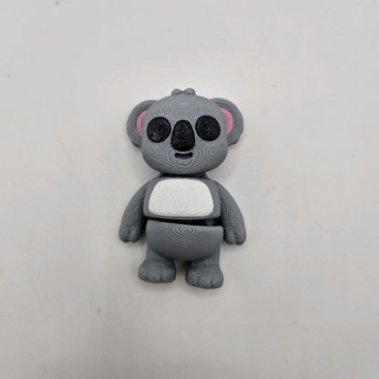 3D Printed Mini Animal Friends - Collectible Mini Figurines, Approximately 2 Inches Long, Plastic Material, Available in Various Colors
